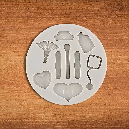 Molde De Silicone Kit Enfermagem/Medicina - Ref. 1830 - 1 unidades - Mazulli  - Rizzo