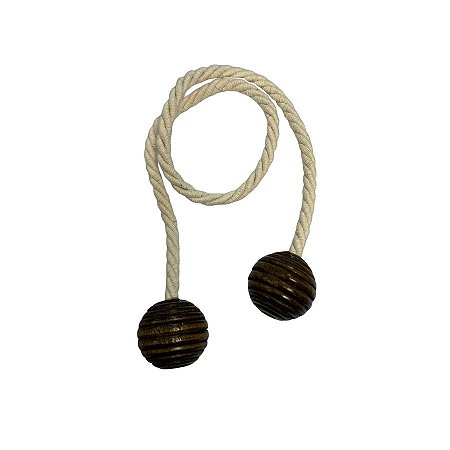 Cordão Rústico Com Pingente De Madeira Escura - 34cm - 1 unidade - Rizzo