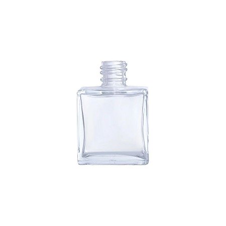 Frasco Para Perfumaria De Vidro Cubo - Transparente - Rosca 18/415 - 50ml - 1 unidade - Rizzo