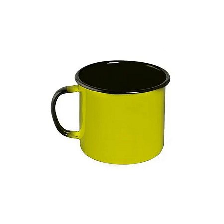 Caneca Esmaltada 08 - Amarelo - 370ml - 8x7.6cm - 1 unidade - Rizzo