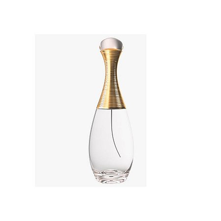 Frasco para Perfumaria de Vidro Gota Com Válvula Spray Ouro - 100ml - 1 unidade - Rizzo