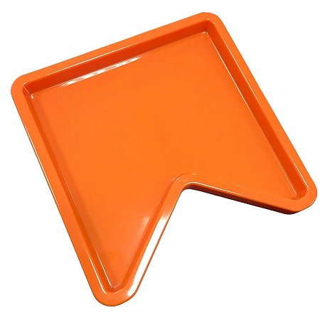 Bandeja Decorativa - Bandeira Laranja - 19x19cm - 1 unidade - Rizzo