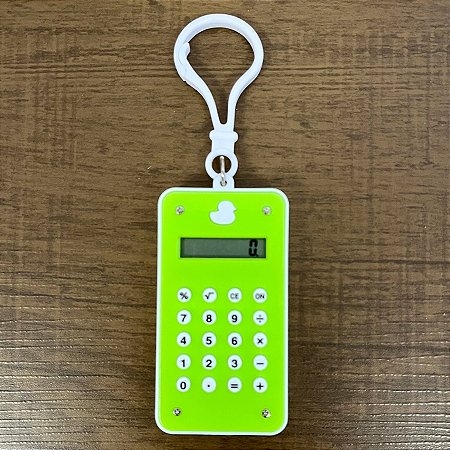 Chaveiro Mini Calculadora - Cores Sortidas - 7x3,5cm - 1 unidades - Rizzo