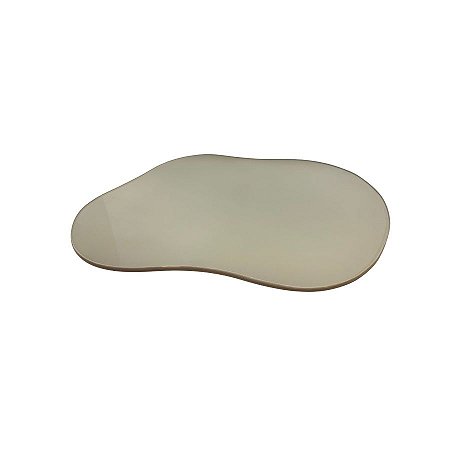 Bandeja Mesa Orgânica Com Pé - Nude - 16x22cm - 1 unidade - Rizzo
