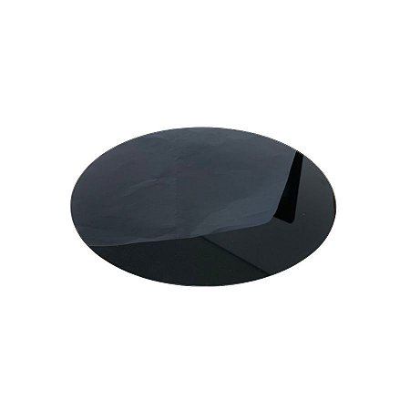 Bandeja Mesa Disco Com Pé - Preto - 19cm - 1 unidade - Rizzo