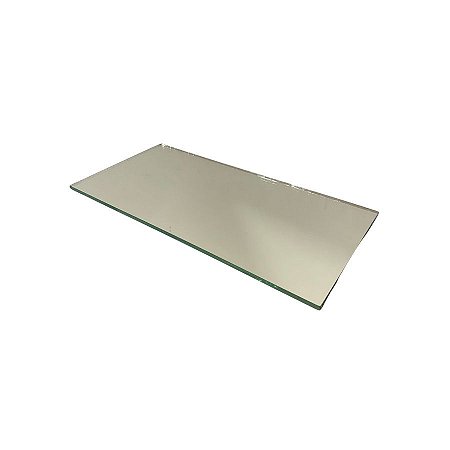 Bandeja Mesa Retangular Com Pé - Espelho - 10x20cm - 1 unidade - Rizzo