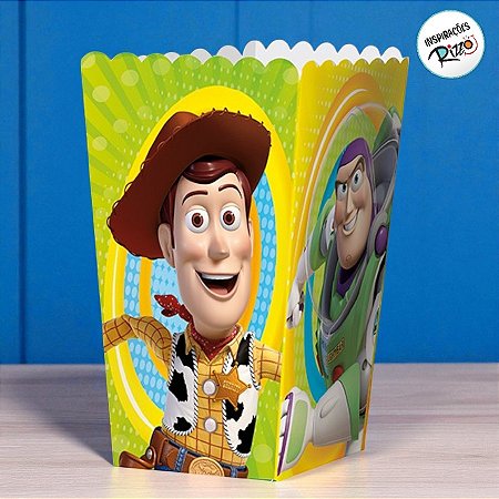 Caixa para Pipoca - Toy Story - 8 unidades - Disney Original - Rizzo
