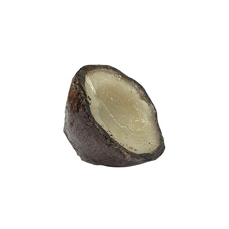 Sabonete Artesanal com Cheiro e Formato de Coco Cortado ao Meio - 6x3,5cm - 1 unidade - Rizzo