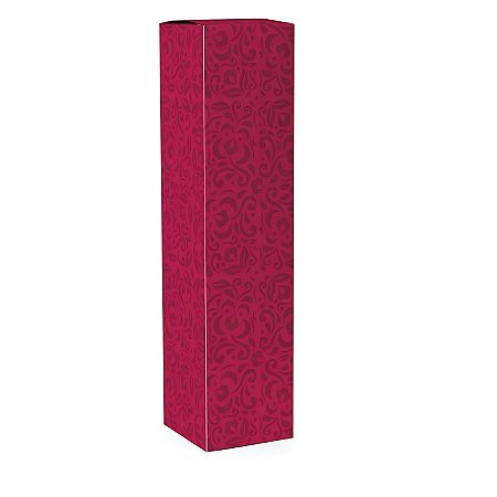 Caixa Decorada Para Bebidas - Marsala - 8x8x33cm - 10 unidades - Cromus - Rizzo