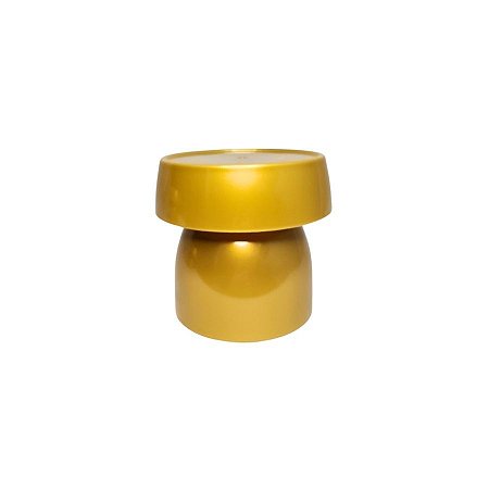Boleira Cogumelo Pequena - Ouro - 12x13cm - 1 unidade - Rizzo