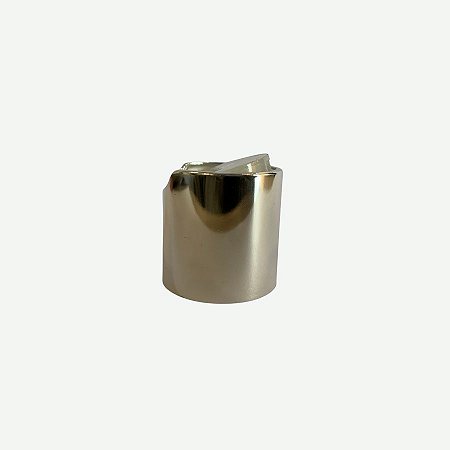 Tampa Disk Top - Prata/Transparente - Rosca 24/410 - 1 unidade - Rizzo