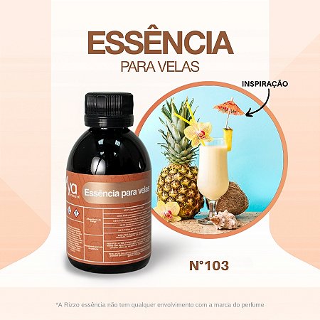 Essência Pina Colada Concentrada Para Velas N°103 - 100g - 1 unidade - Vya - Rizzo
