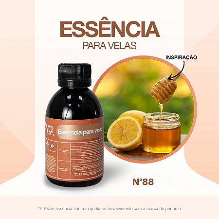 Essência Mel e Limão LOC Concentrada Para Velas N°88 - 100g - 1 unidade - Vya - Rizzo