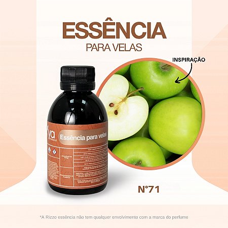 Essência Maçã Verde Concentrada Para Velas N°71 - 100g - 1 unidade - Vya - Rizzo