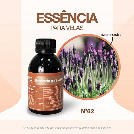 Essência Lavanda Francesa Concentrada Para Velas N°62 - 100g - 1 unidade - Vya - Rizzo