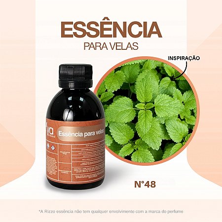 Essência Erva Cidreira Green Concentrada Para Velas N°48 - 100g - 1 unidade - Vya - Rizzo
