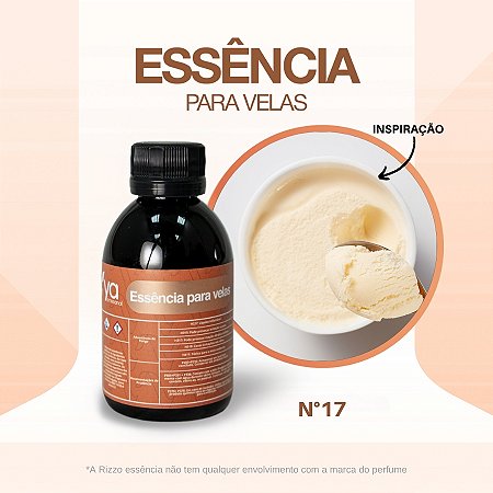 Essência Baunilha Concentrada Para Velas N°17 - 100g - 1 unidade - Vya - Rizzo