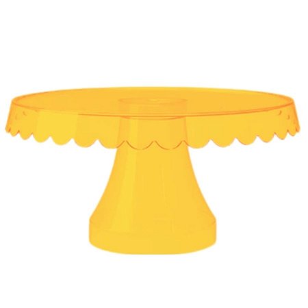 Boleira Laranja Cristal - 26x26cm - 1 unidade - Rizzo