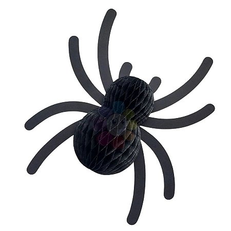 Enfeite Decorativo de Halloween - Aranha Colmeia - 29cm - 1 unidade - Rizzo