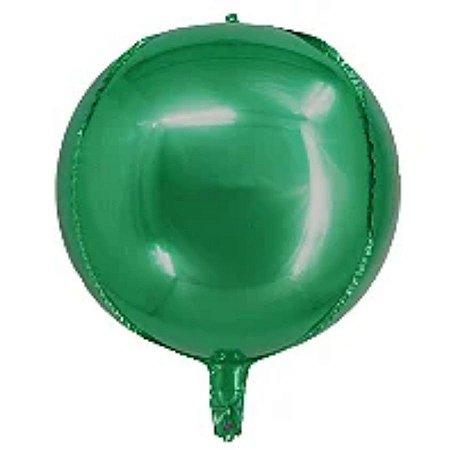 Balão de Festa Metalizado 60" 150cm - Órbita 4D Verde - 1 unidade - Rizzo