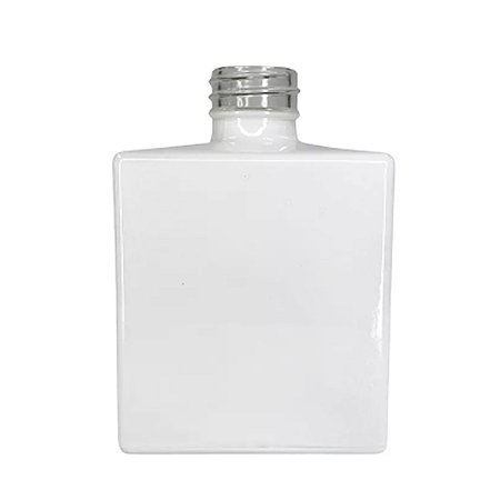Frasco para Perfumaria de Vidro - Liverpool Quadrado Branco - 50ml - 1 unidade - Rizzo
