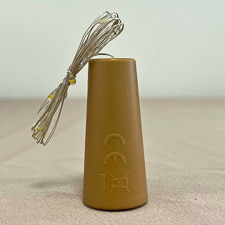 Fio LED com Rolha - 1M com 10 LED - 1 unidade - Rizzo