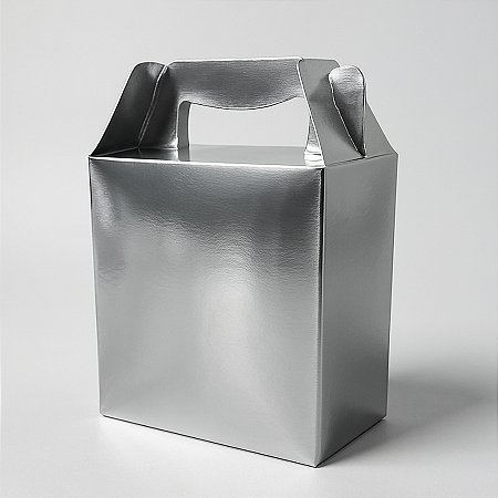 Caixa Sacolinha S2 (14x11x6cm) Prata - 10 unidades - Assk - Rizzo