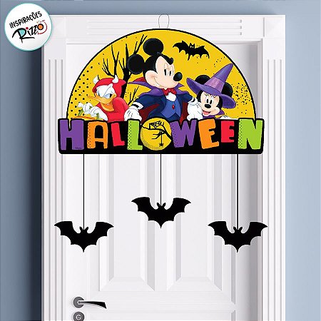 Enfeite de Pendurar - Mickey Mouse Halloween - 51x32cm - 1 unidade - Disney Original - Rizzo