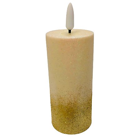 Vela De LED com Glitter P - 5x14x5cm - 1 unidade - Artlille - Rizzo
