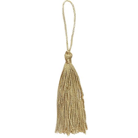 Tassel Decorativo Artesanal - Ouro - 13cm - 12 unidades - Artlille - Rizzo