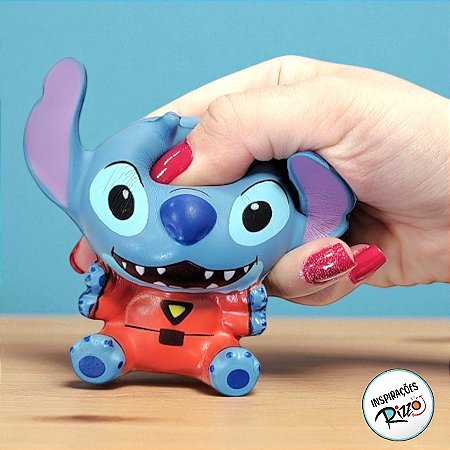 Brinquedo Squish Borracha - Stitch Alien - 7cm - 1 unidade - Disney Original - Rizzo