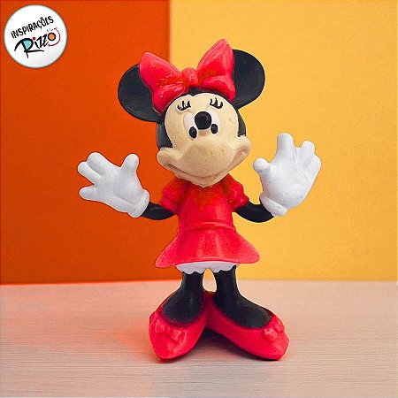 Mini Figura Colecionável - Minnie Mouse - 6cm - 1 unidade - Disney Original - Rizzo