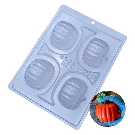 Forma Especial de Acetato - Abóbora Média Lisa Halloween - Cód 10242 - 3 unidades - BWB - Rizzo