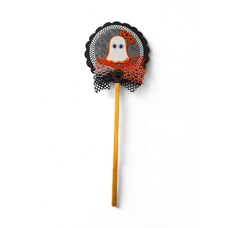 Palito Decorativo Halloween - Fantasminha Boo! - 29cm - 1 unidade - Rizzo