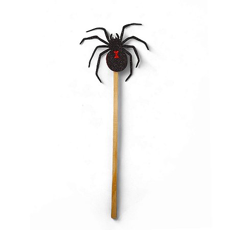 Palito Decorativo Halloween - Aranha - 27cm - 5 unidades - Rizzo