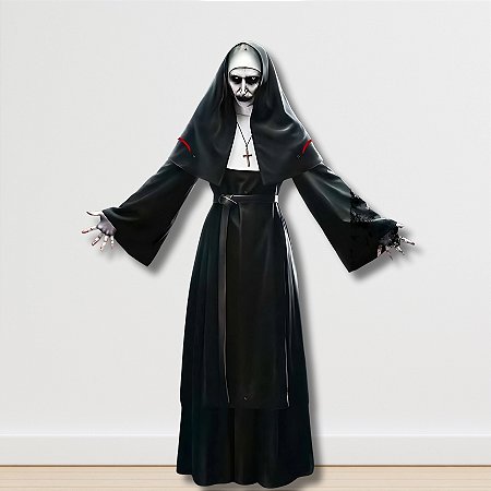 Personagem Articulável Para Decoração de Halloween - A Freira - 116x40cm - 1 unidades - Regina - Rizzo