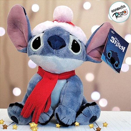 Pelúcia Stitch de Natal - 15cm - 1 unidade - Disney Original - Rizzo