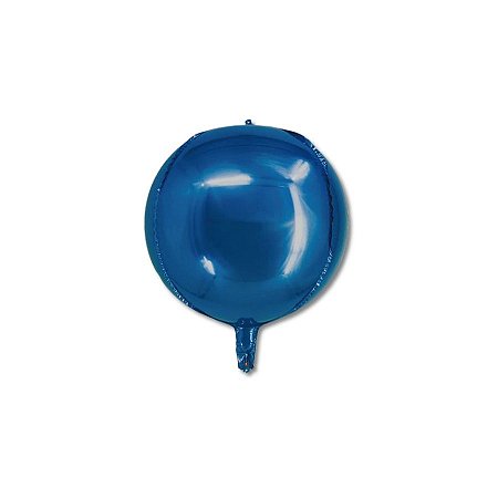 Balão de Festa Metalizado 22" 56cm - Órbita 4D Azul - 1 unidade - Partiufesta  - Rizzo