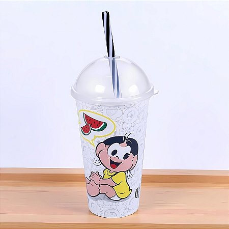 Copo Shake Para Colorir Turma da Monica - Magali - 500ml - 6 unidades - Plasútil - Rizzo