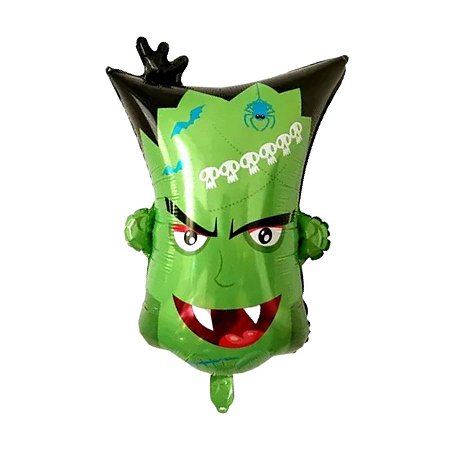Balão de Festa Microfoil 69x67cm - Frankenstein Halloween - 1 unidade - Silver Festas - Rizzo