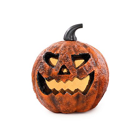 Enfeite de Halloween - Abóbora Salém com Led - 13x17cm - 1 unidade - Cromus - Rizzo