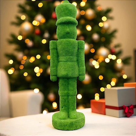 Soldado de Chumbo de Veludo - Verde - 9x34x9cm - 1 unidade - Rizzo