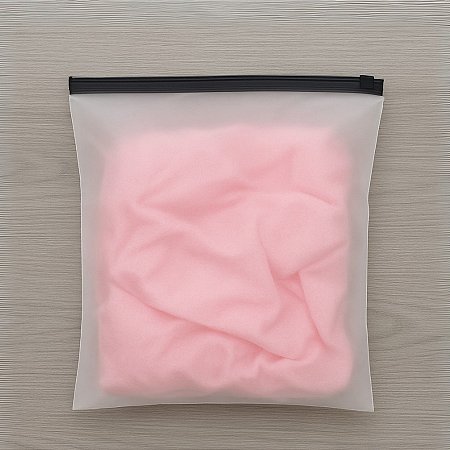 Saco Trilho Zip Preto - Transparente Fosco - 15x15cm - 50 unidades - Rizzo