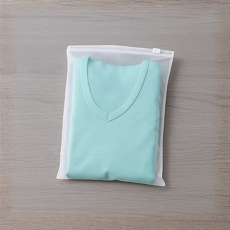 Saco Trilho Zip Transparente Fosco - 15x23cm - 50 unidades - Rizzo