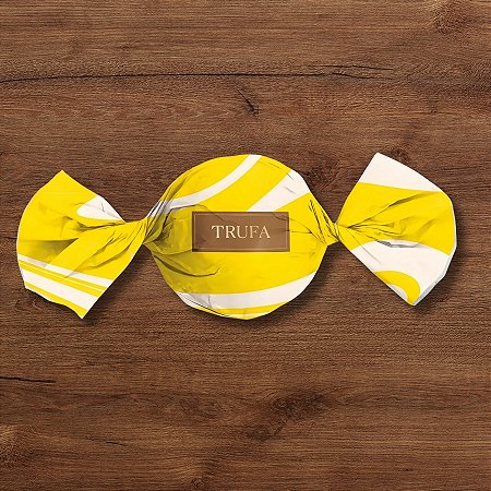 Papel Trufa 14,5x15,5cm - Duna Amarelo - 100 unidades - Cromus - Rizzo