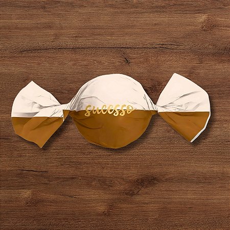 Papel Trufa 14,5x15,5cm - Desejos Sucesso Marrom - 100 unidades - Cromus - Rizzo