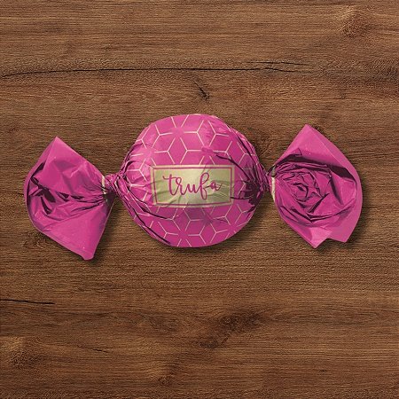 Papel Trufa 14,5x15,5cm - Star Rosa - 100 unidades - Cromus - Rizzo