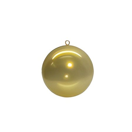 Bola de Acrílico Dourado Transparente - 15cm - 1 unidade - Rizzo