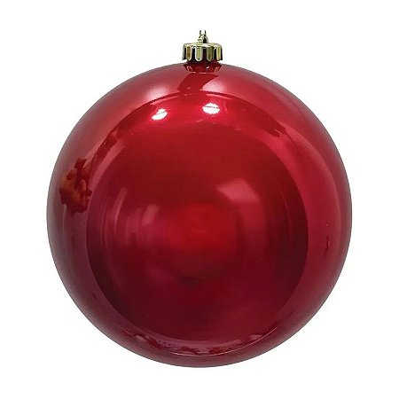 Bola De Natal Grande - Vermelha - 25cm - 1 unidade - Rizzo