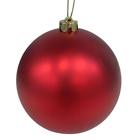 Bola De Natal Fosca Grande - Vermelha - 20cm - 1 unidade - Rizzo
